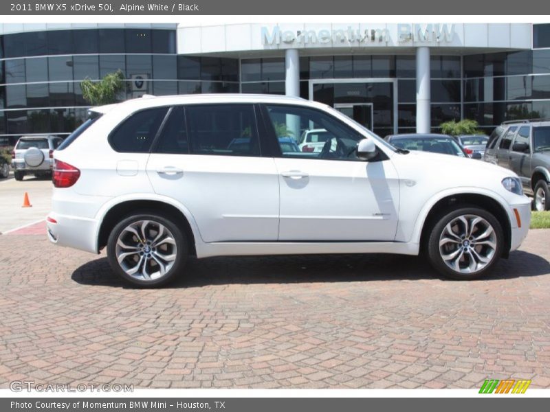 Alpine White / Black 2011 BMW X5 xDrive 50i