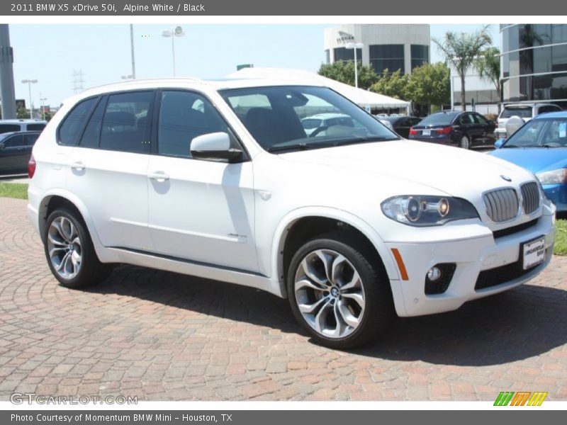 Alpine White / Black 2011 BMW X5 xDrive 50i