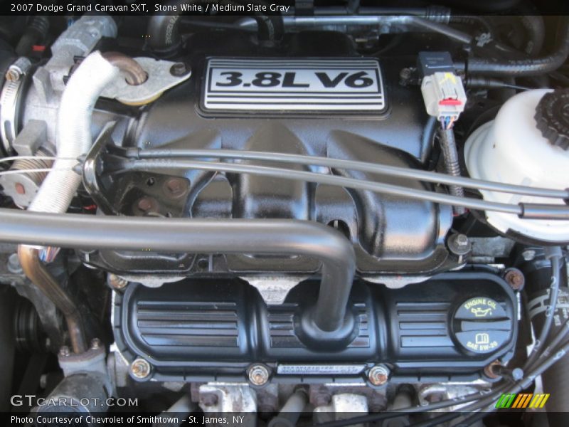 Stone White / Medium Slate Gray 2007 Dodge Grand Caravan SXT