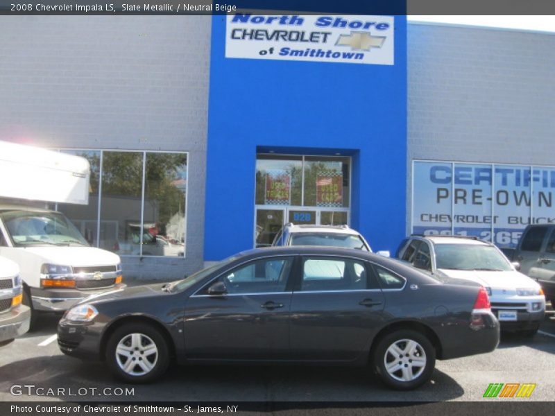 Slate Metallic / Neutral Beige 2008 Chevrolet Impala LS