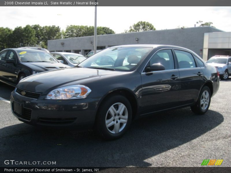 Slate Metallic / Neutral Beige 2008 Chevrolet Impala LS