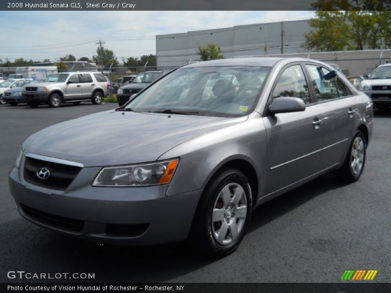 Steel Gray / Gray 2008 Hyundai Sonata GLS