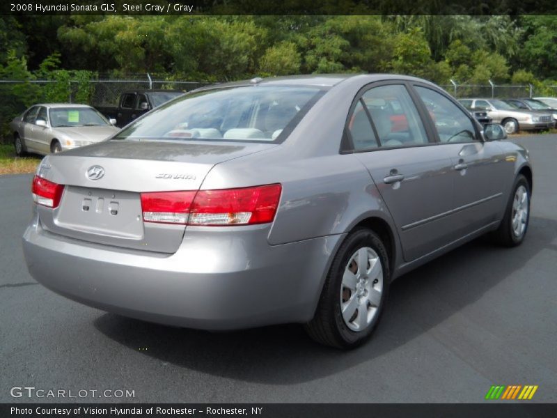 Steel Gray / Gray 2008 Hyundai Sonata GLS