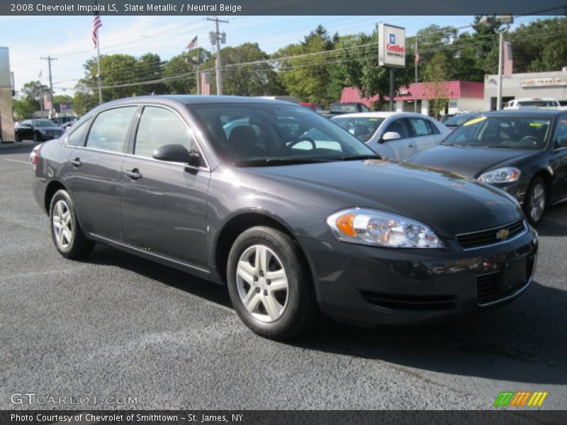 Slate Metallic / Neutral Beige 2008 Chevrolet Impala LS
