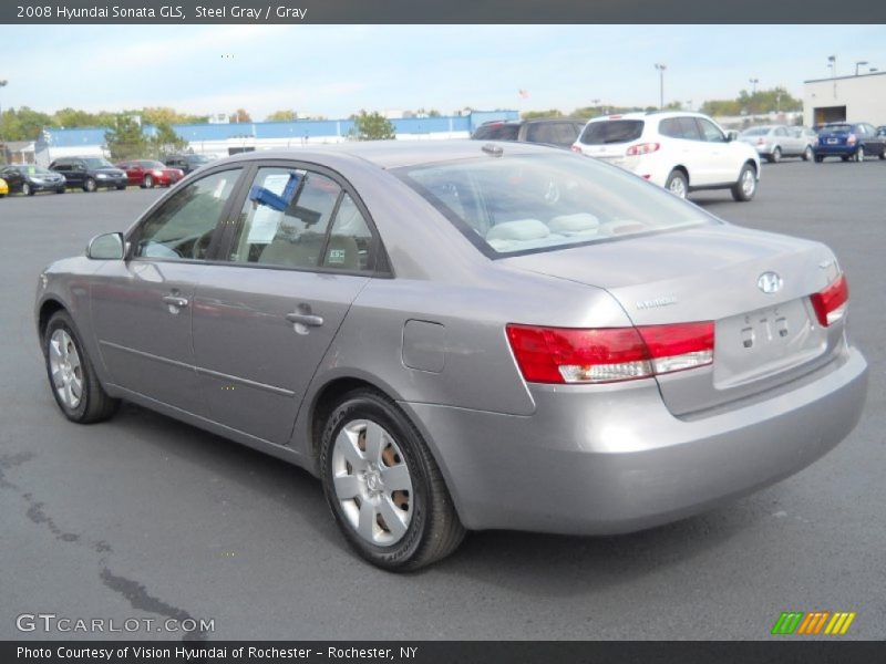 Steel Gray / Gray 2008 Hyundai Sonata GLS