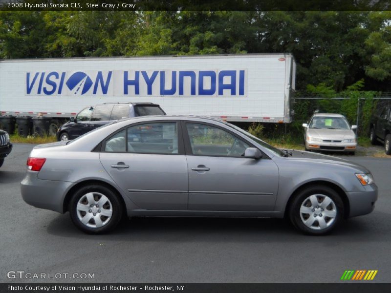 Steel Gray / Gray 2008 Hyundai Sonata GLS