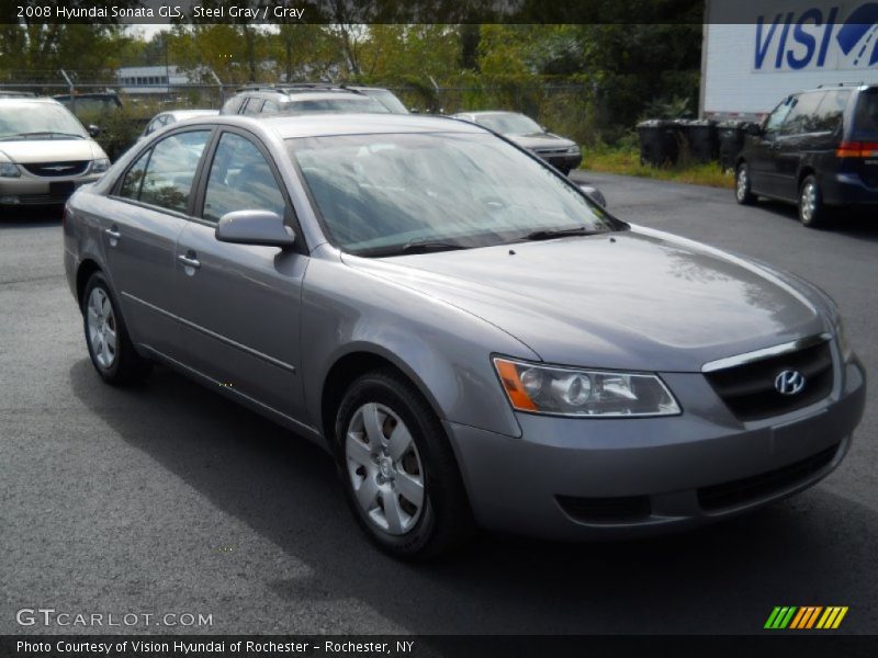 Steel Gray / Gray 2008 Hyundai Sonata GLS