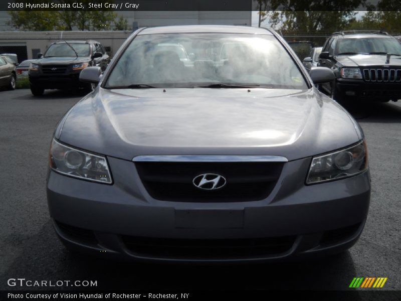 Steel Gray / Gray 2008 Hyundai Sonata GLS