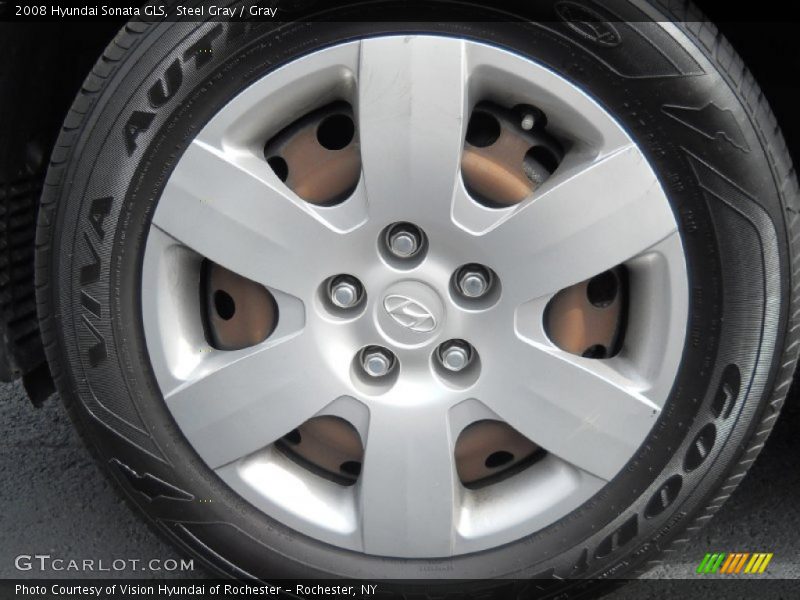 Steel Gray / Gray 2008 Hyundai Sonata GLS