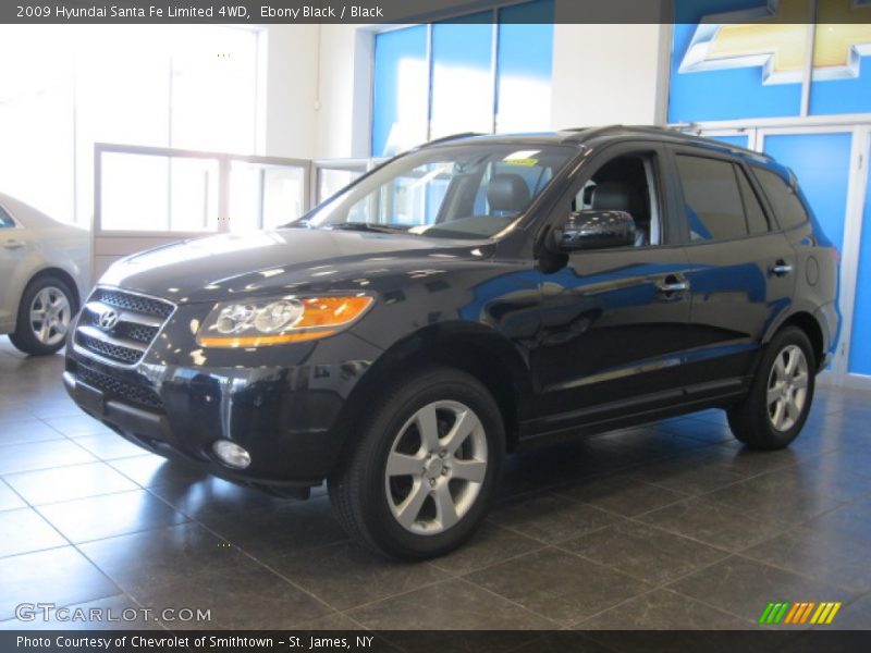 Ebony Black / Black 2009 Hyundai Santa Fe Limited 4WD
