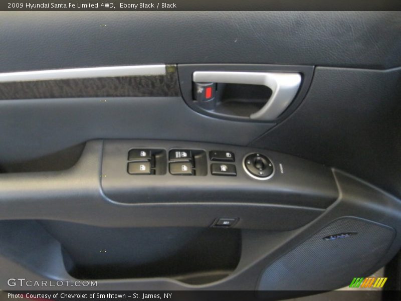 Ebony Black / Black 2009 Hyundai Santa Fe Limited 4WD