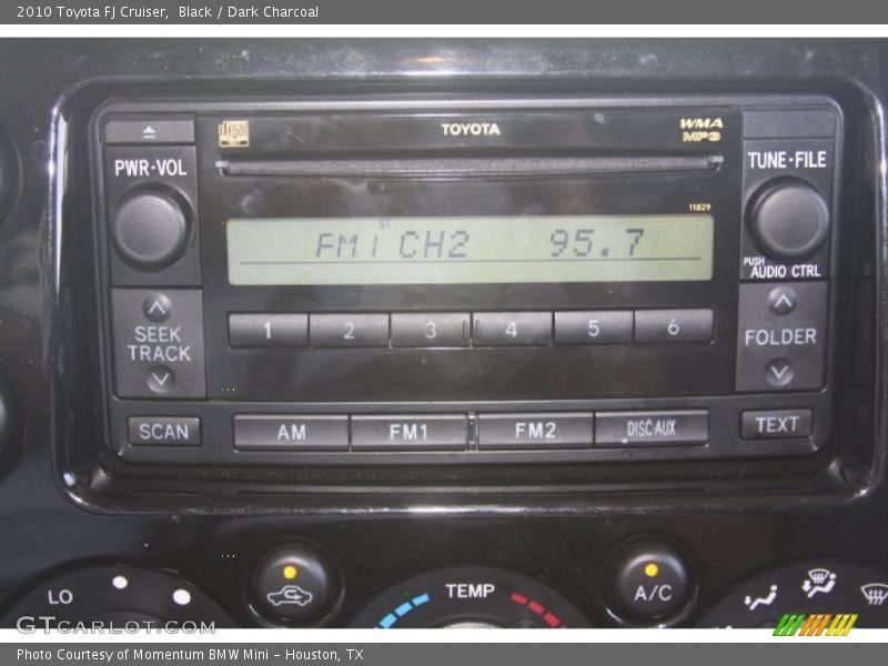 Black / Dark Charcoal 2010 Toyota FJ Cruiser