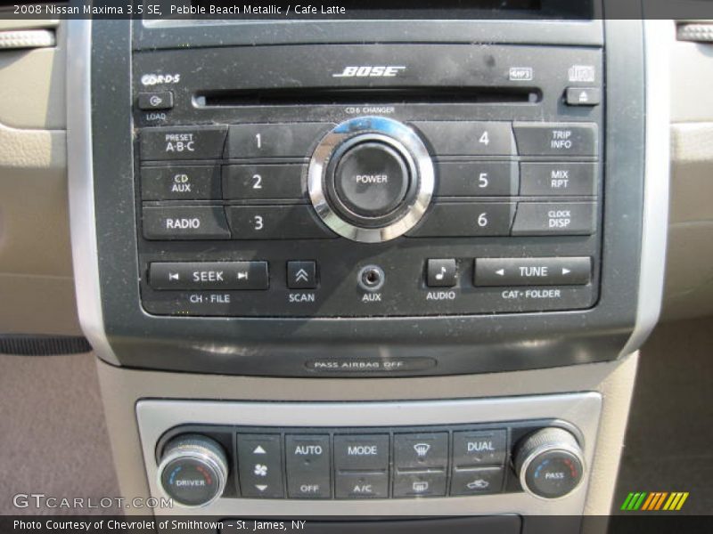 Pebble Beach Metallic / Cafe Latte 2008 Nissan Maxima 3.5 SE