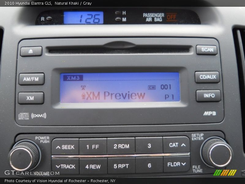 Natural Khaki / Gray 2010 Hyundai Elantra GLS