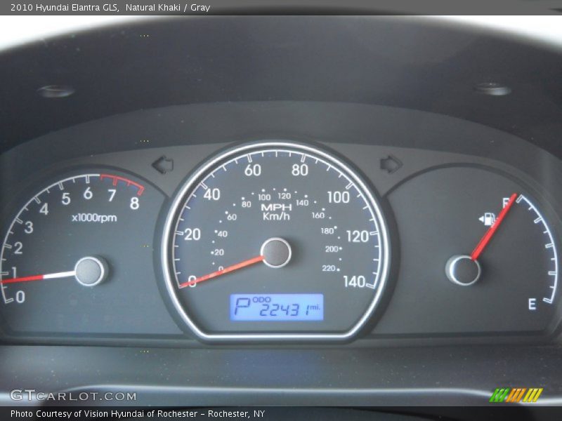 Natural Khaki / Gray 2010 Hyundai Elantra GLS