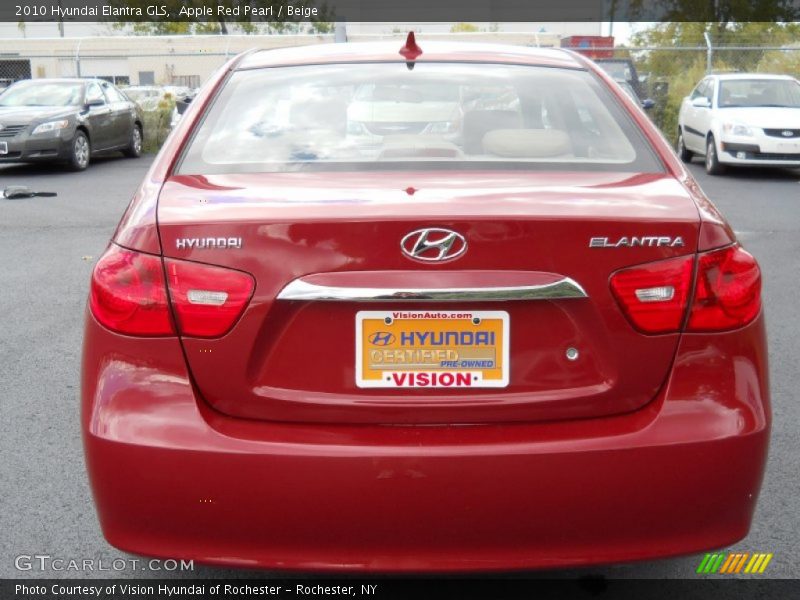 Apple Red Pearl / Beige 2010 Hyundai Elantra GLS