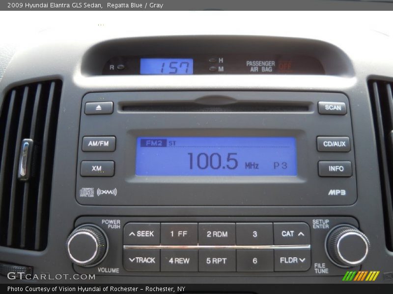 Regatta Blue / Gray 2009 Hyundai Elantra GLS Sedan