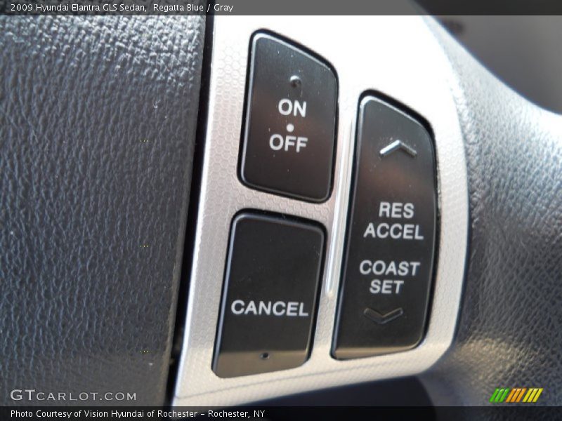 Regatta Blue / Gray 2009 Hyundai Elantra GLS Sedan