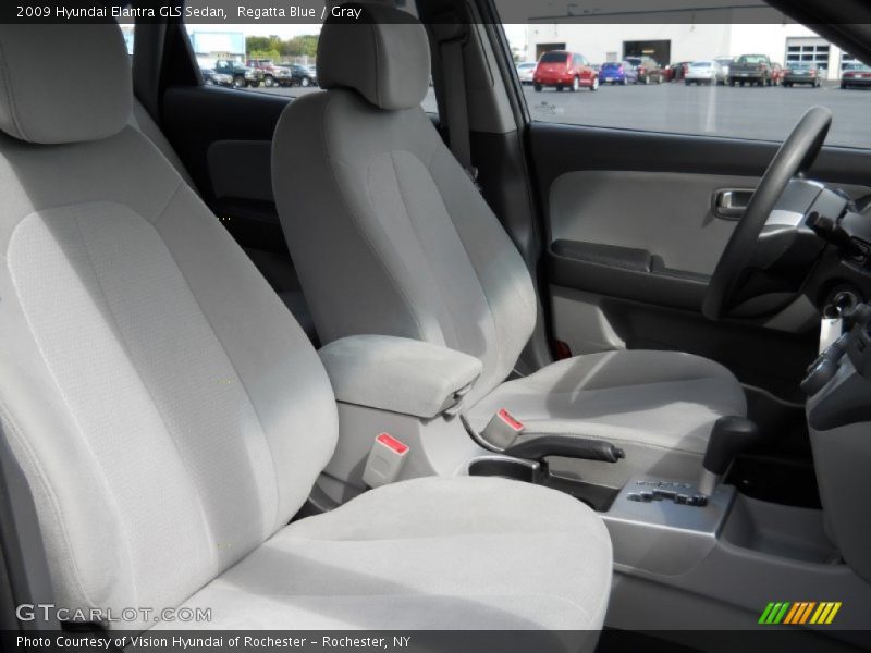 Regatta Blue / Gray 2009 Hyundai Elantra GLS Sedan