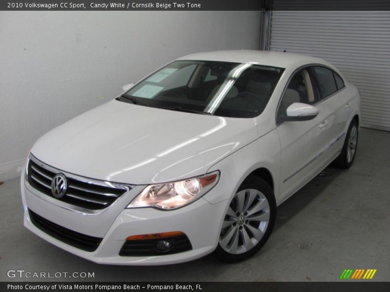 Candy White / Cornsilk Beige Two Tone 2010 Volkswagen CC Sport