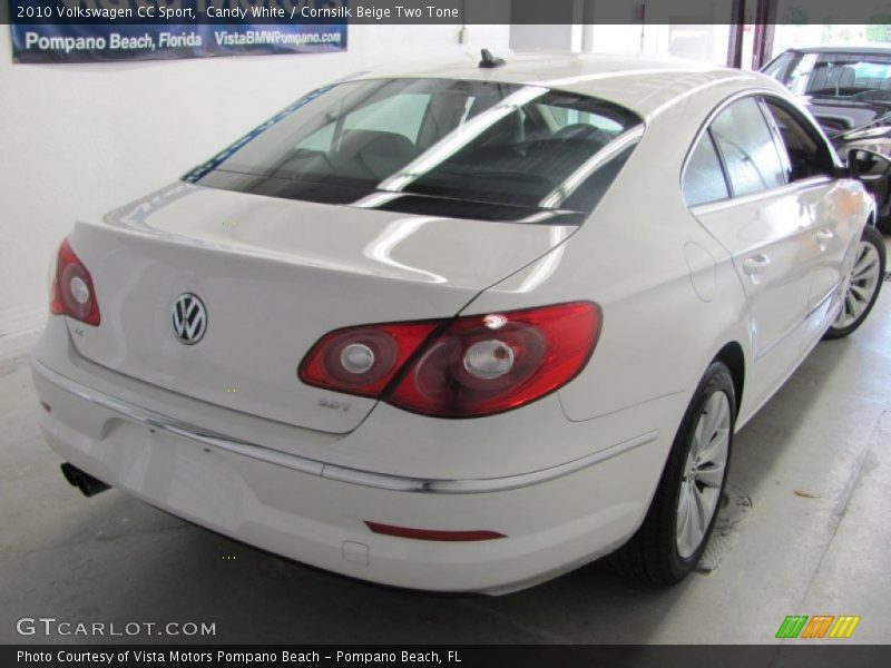 Candy White / Cornsilk Beige Two Tone 2010 Volkswagen CC Sport