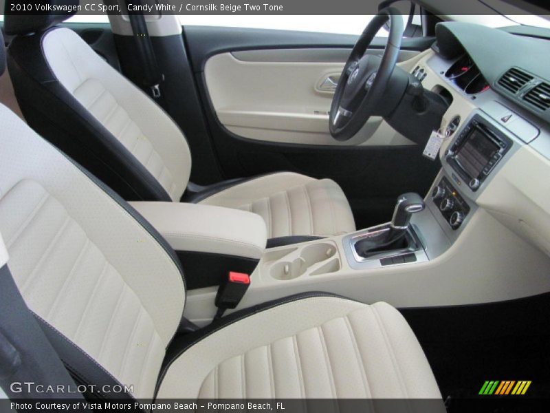 Candy White / Cornsilk Beige Two Tone 2010 Volkswagen CC Sport