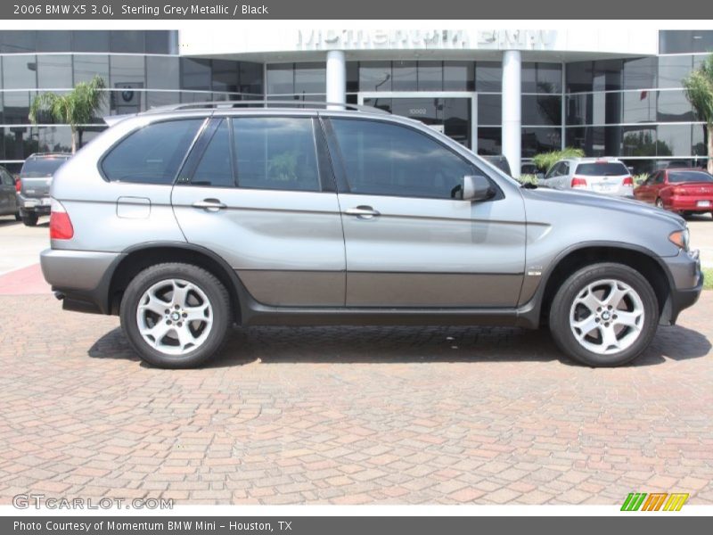 Sterling Grey Metallic / Black 2006 BMW X5 3.0i