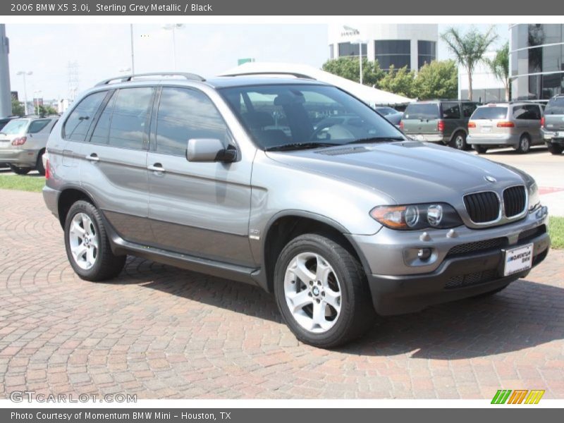 Sterling Grey Metallic / Black 2006 BMW X5 3.0i
