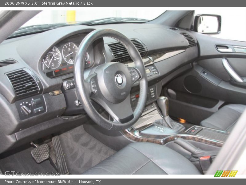 Sterling Grey Metallic / Black 2006 BMW X5 3.0i