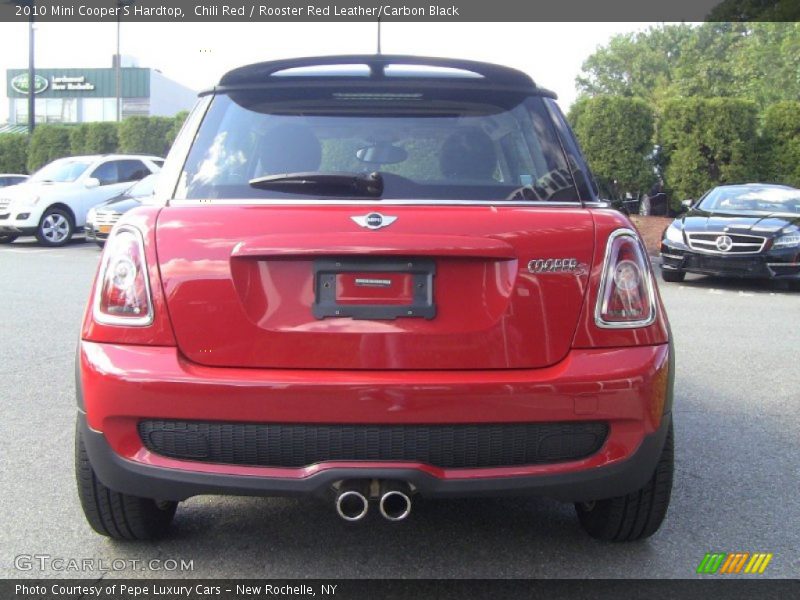 Chili Red / Rooster Red Leather/Carbon Black 2010 Mini Cooper S Hardtop