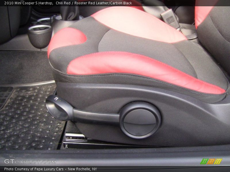  2010 Cooper S Hardtop Rooster Red Leather/Carbon Black Interior