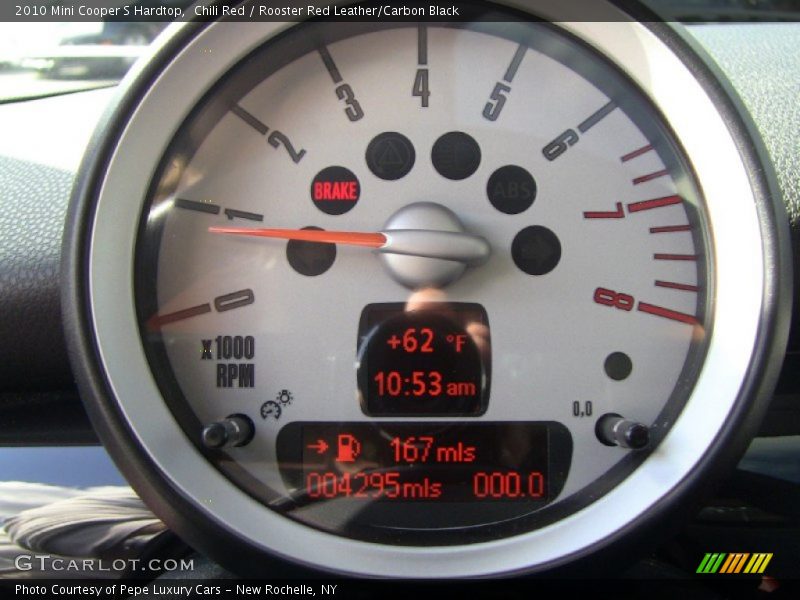 Chili Red / Rooster Red Leather/Carbon Black 2010 Mini Cooper S Hardtop