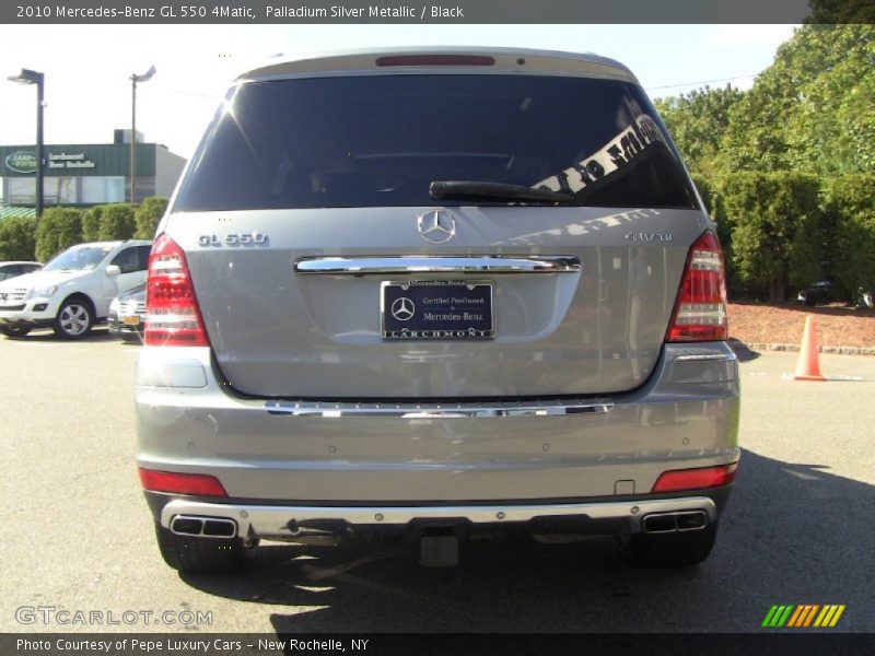 Palladium Silver Metallic / Black 2010 Mercedes-Benz GL 550 4Matic