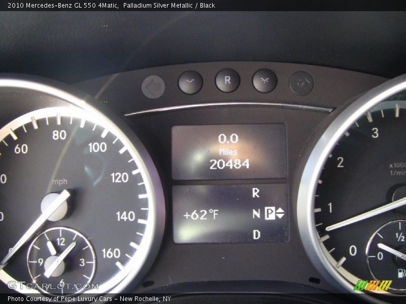 Palladium Silver Metallic / Black 2010 Mercedes-Benz GL 550 4Matic
