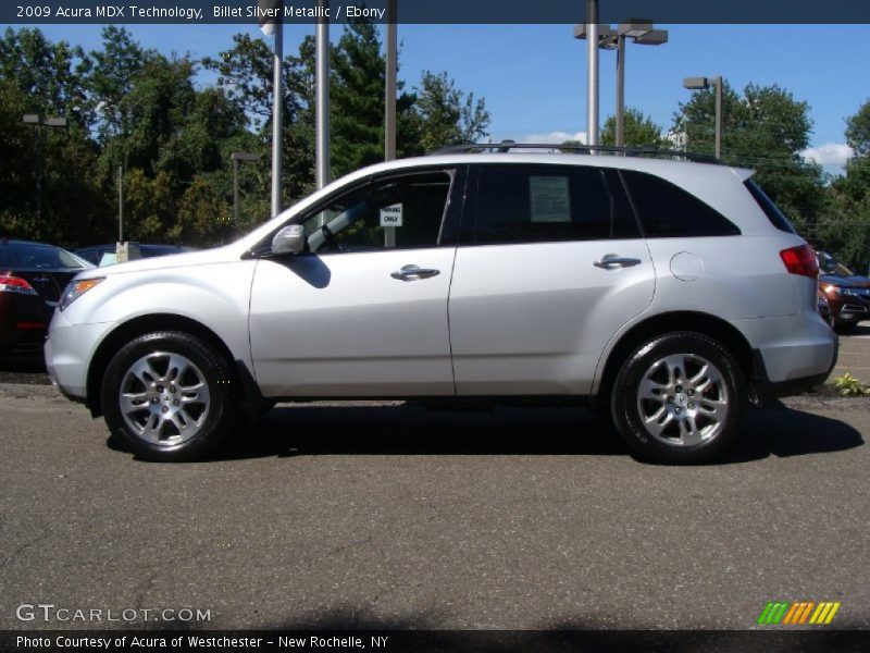 Billet Silver Metallic / Ebony 2009 Acura MDX Technology