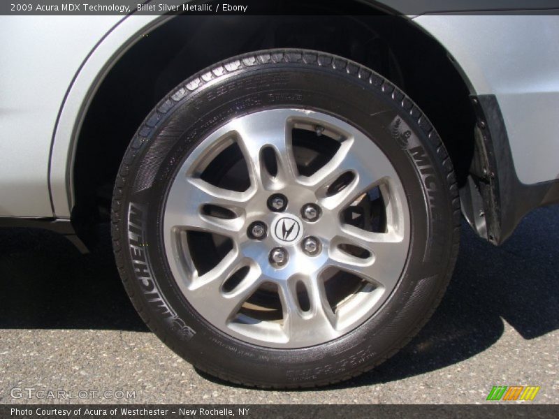 Billet Silver Metallic / Ebony 2009 Acura MDX Technology