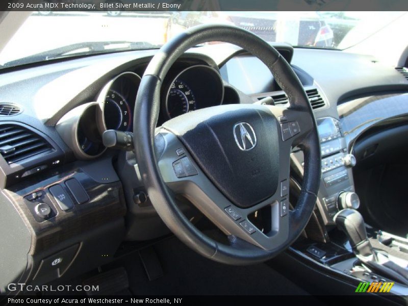 Billet Silver Metallic / Ebony 2009 Acura MDX Technology