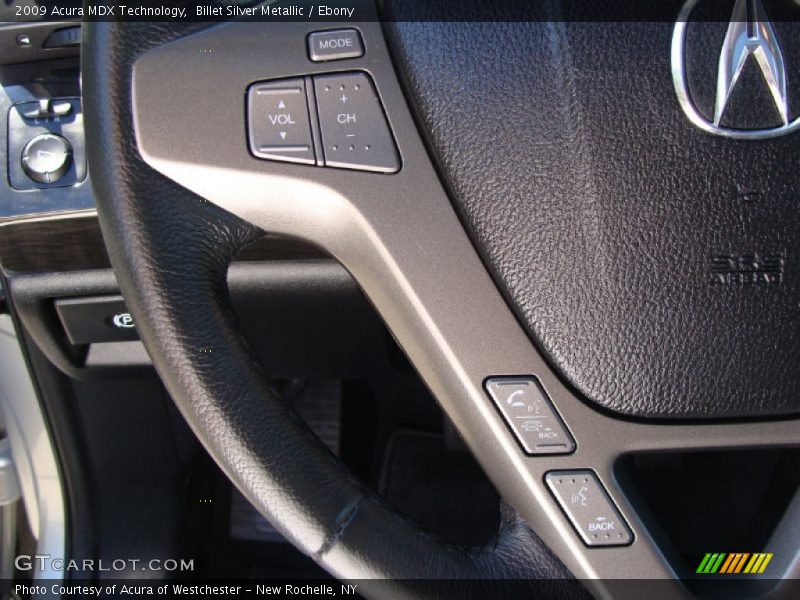 Billet Silver Metallic / Ebony 2009 Acura MDX Technology