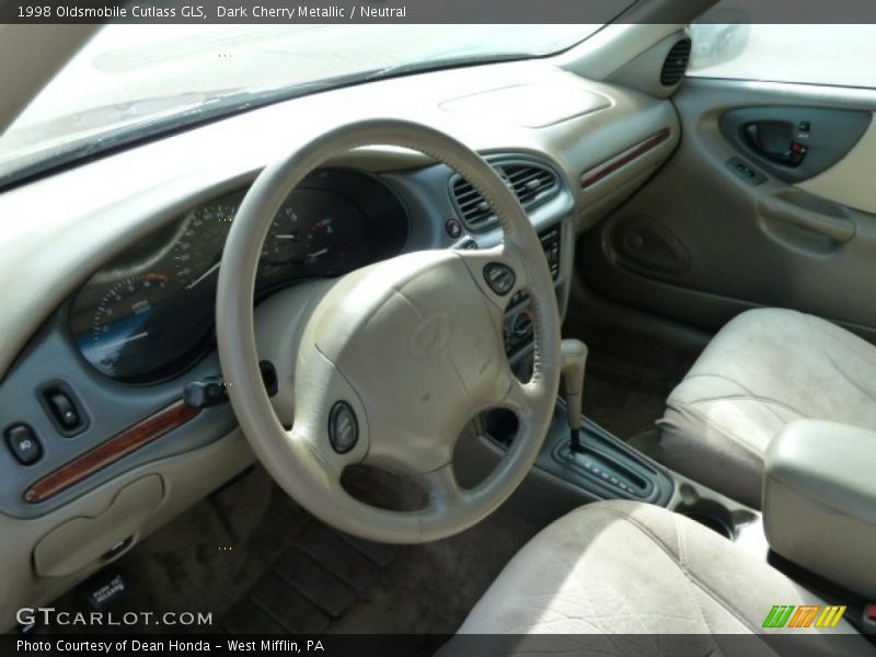 Dark Cherry Metallic / Neutral 1998 Oldsmobile Cutlass GLS