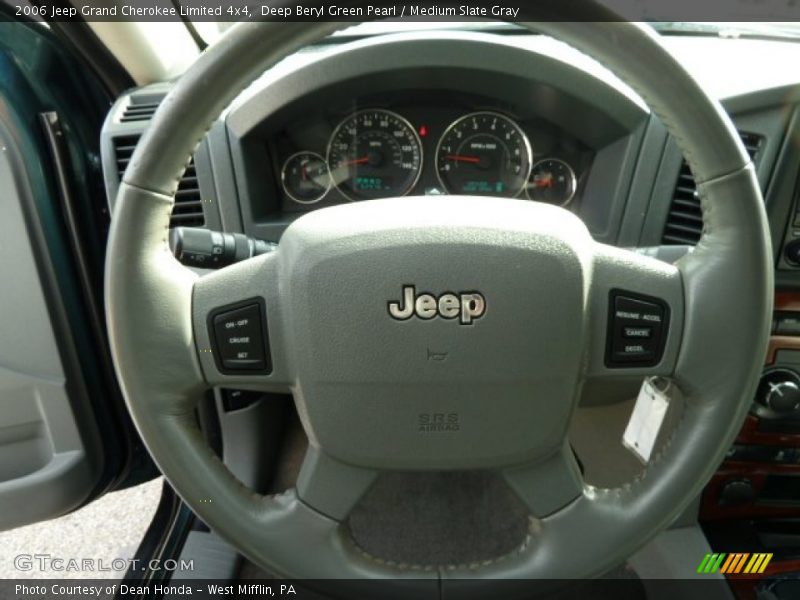 Deep Beryl Green Pearl / Medium Slate Gray 2006 Jeep Grand Cherokee Limited 4x4