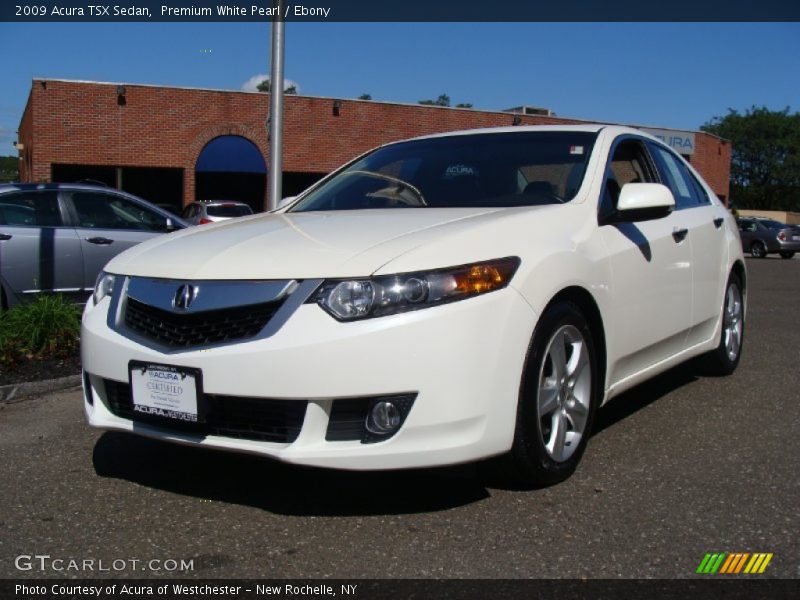 Premium White Pearl / Ebony 2009 Acura TSX Sedan