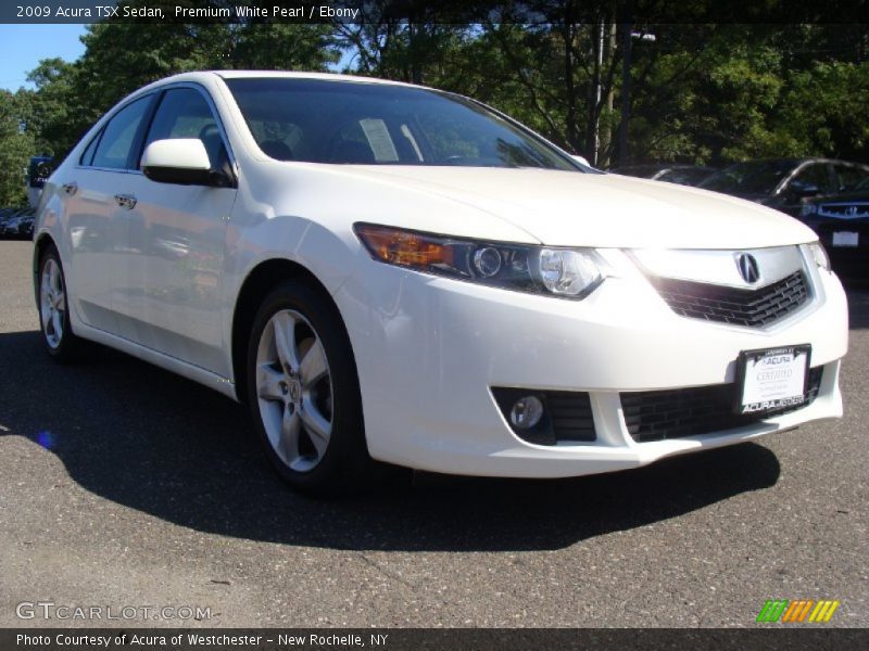 Premium White Pearl / Ebony 2009 Acura TSX Sedan