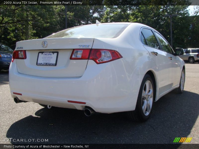 Premium White Pearl / Ebony 2009 Acura TSX Sedan