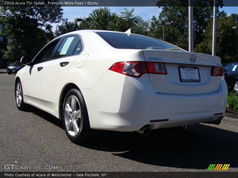 Premium White Pearl / Ebony 2009 Acura TSX Sedan