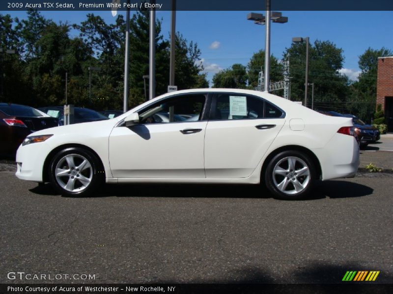 Premium White Pearl / Ebony 2009 Acura TSX Sedan