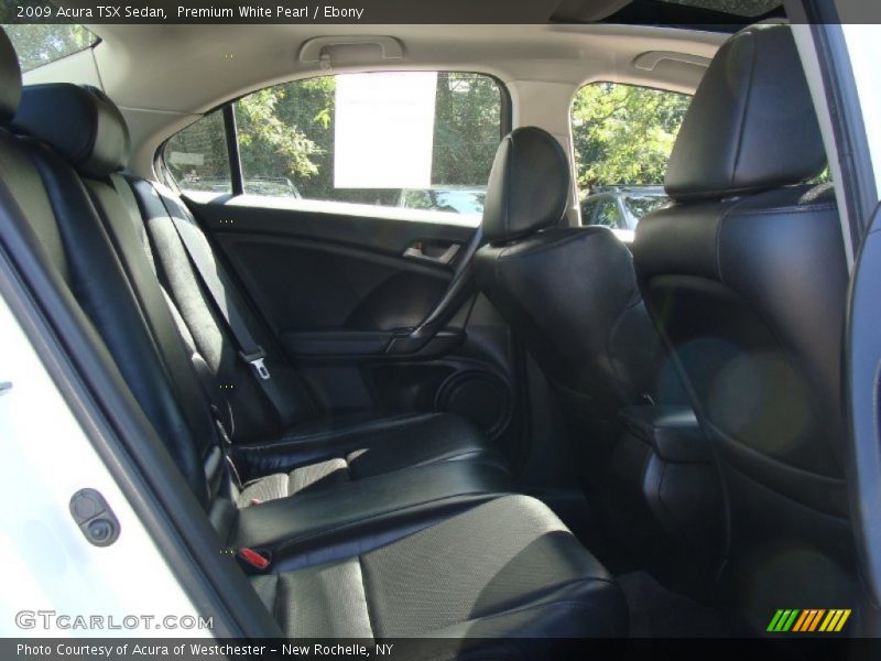 Premium White Pearl / Ebony 2009 Acura TSX Sedan
