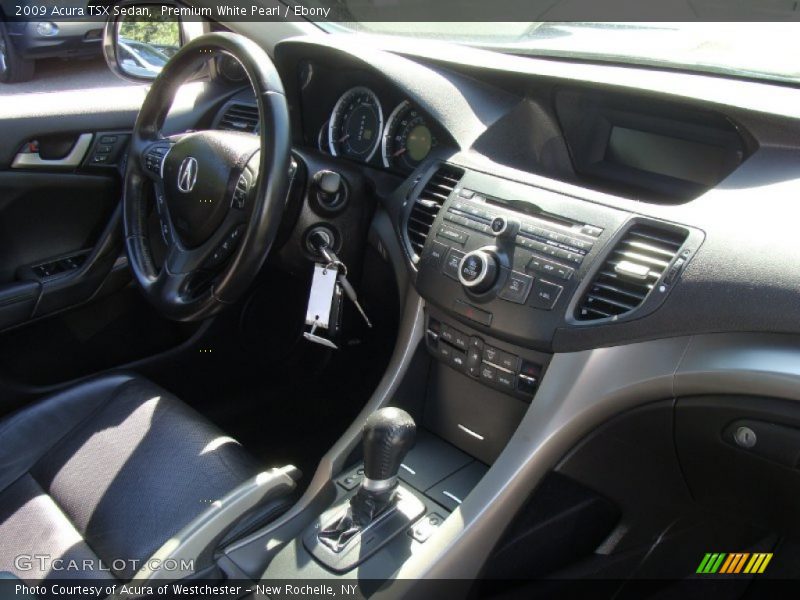 Premium White Pearl / Ebony 2009 Acura TSX Sedan