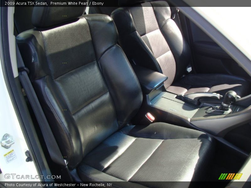 Premium White Pearl / Ebony 2009 Acura TSX Sedan
