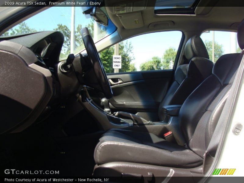 Premium White Pearl / Ebony 2009 Acura TSX Sedan