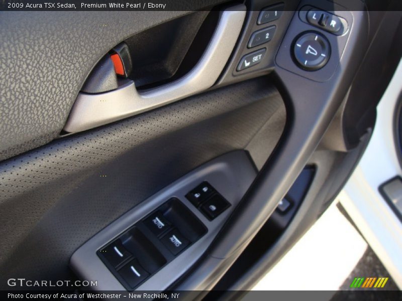 Premium White Pearl / Ebony 2009 Acura TSX Sedan